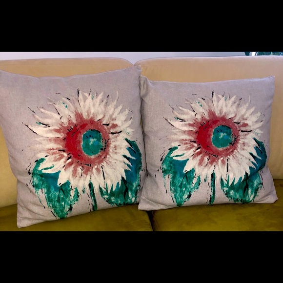 Pottery Barn Accents Pottery Barn Sunflower Pillows Poshmark
